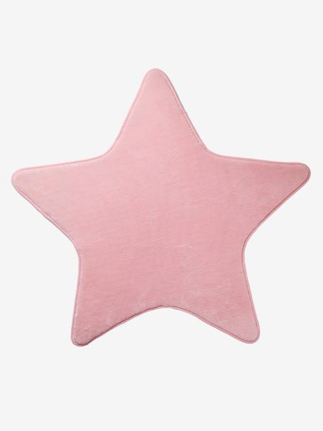 Teppich in Sternform für Kinderzimmer - blau+grau+rosa - 8