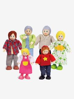 Spielzeug-Figuren (Playmobil, Lego,etc.)-Puppenfamilie von HAPE, 6 Puppen