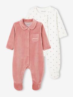 Babymode-Strampler & Schlafanzüge-2er-Pack Baby Samt-Strampler