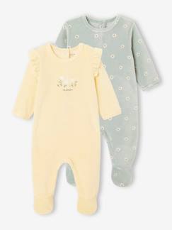 Babymode-Strampler & Schlafanzüge-2er-Pack Baby Samt-Strampler