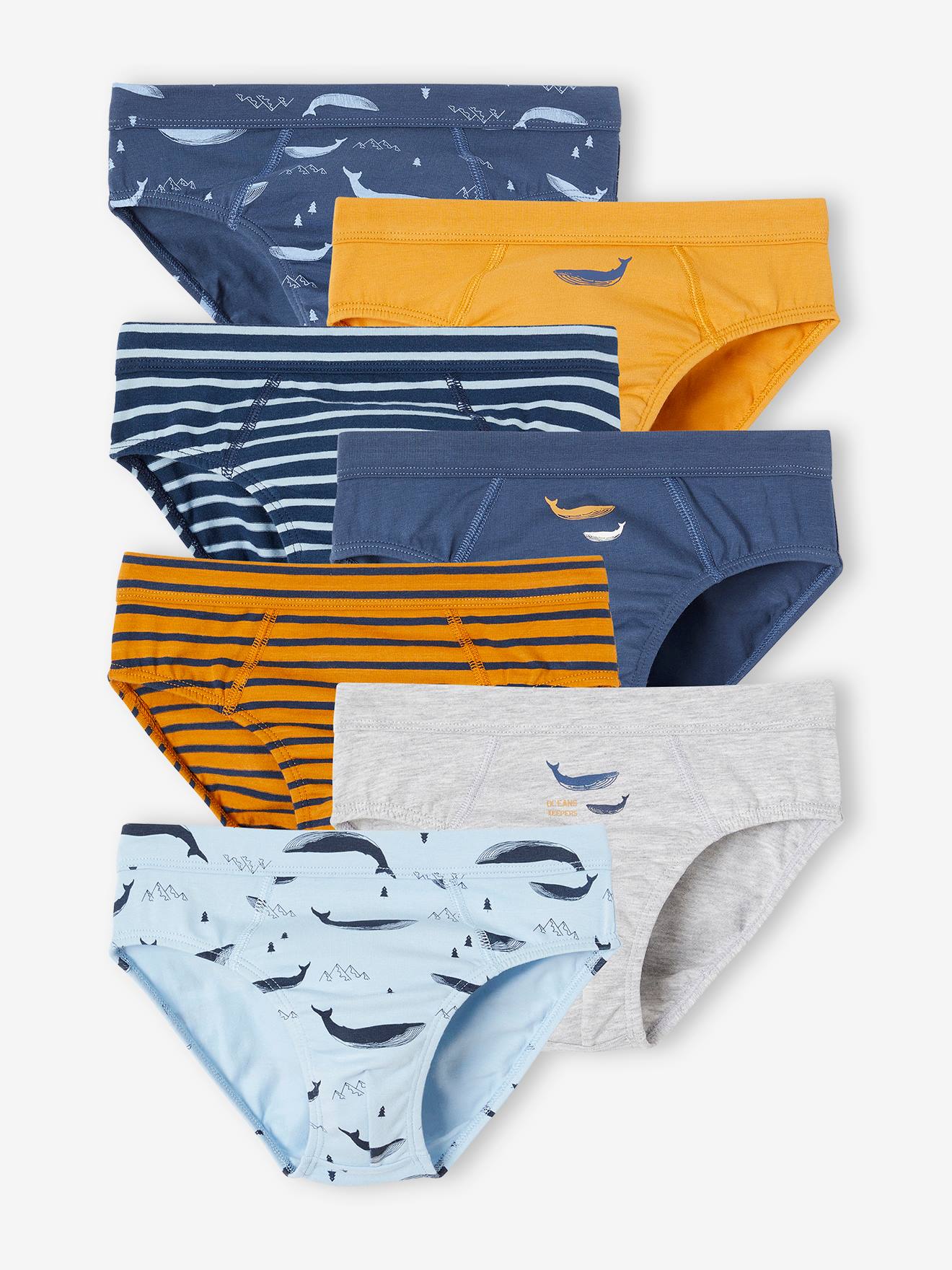 7er-Pack Jungen Slips mit Bio-Baumwolle