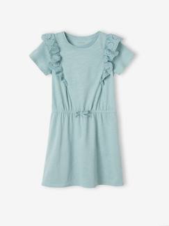 Maedchenkleidung-Kleider-Mädchen Volantkleid