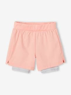 Maedchenkleidung-Mädchen 2-in-1 Sport-Shorts