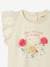 Mädchen Baby T-Shirt, 3D-Blumen Oeko-Tex - altrosa+wollweiß - 12