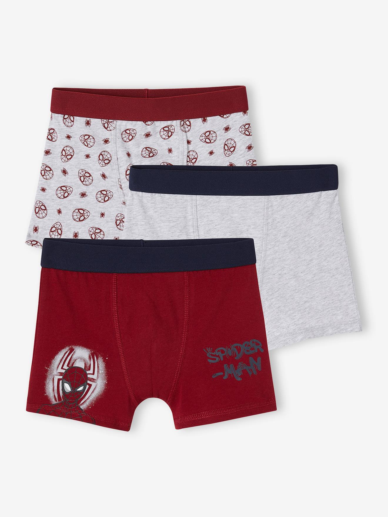 3er-Pack Jungen Boxershorts MARVEL SPIDERMAN rot Gr. 92/98