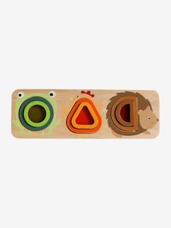 Spielzeug-Baby-Baby Steckspiel-Brett mit Tierfiguren aus Holz FSC®