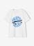 Jungen T-Shirt mit Schriftzug oder Print BASIC Oeko-Tex - aqua+gelb+königsblau+mintgrün+nachtblau+salbeigrün+weiß - 21