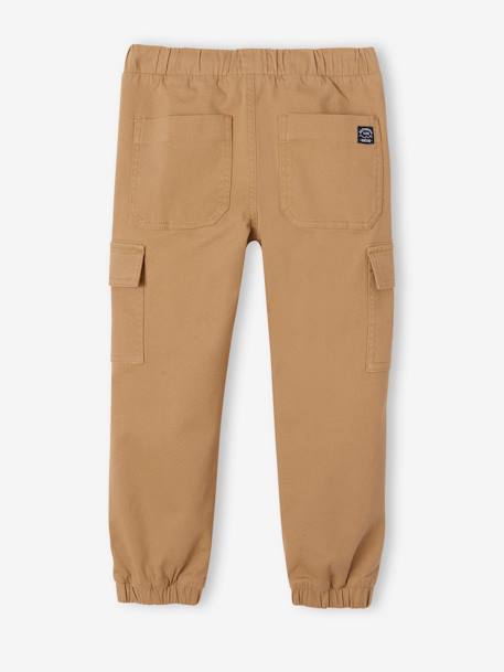 Jungen Cargohose mit Dehnbund OEKO-TEX®, Bundweite verstellbar dunkelkhaki+eisblau+graubeige 19