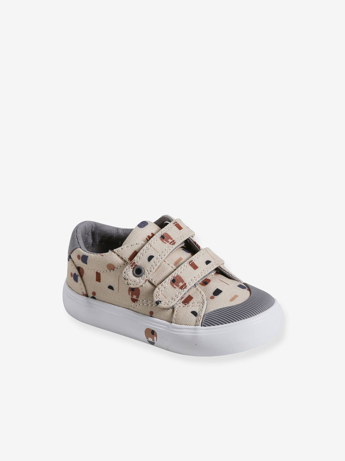 Thumbnail - Baby Stoffsneakers mit Klettriemchen