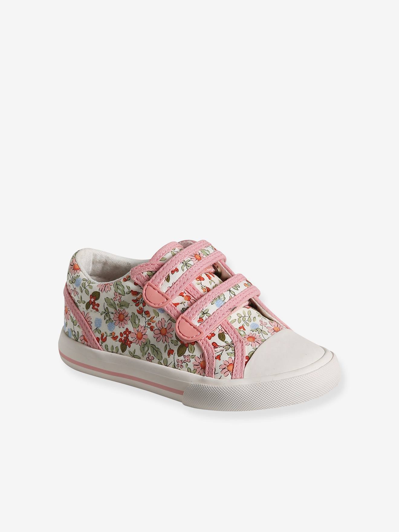 Mädchen Klett-Sneakers, Anziehtrick rosa Gr. 26 von vertbaudet
