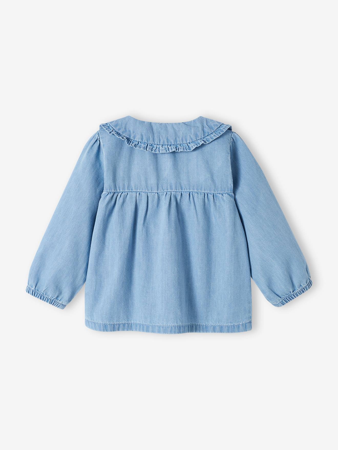 Thumbnail - Baby Bluse aus Light-Denim