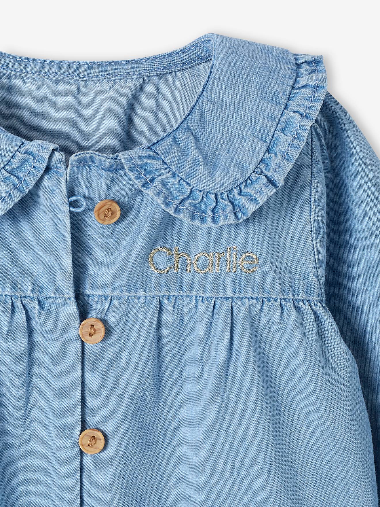Thumbnail - Baby Bluse aus Light-Denim