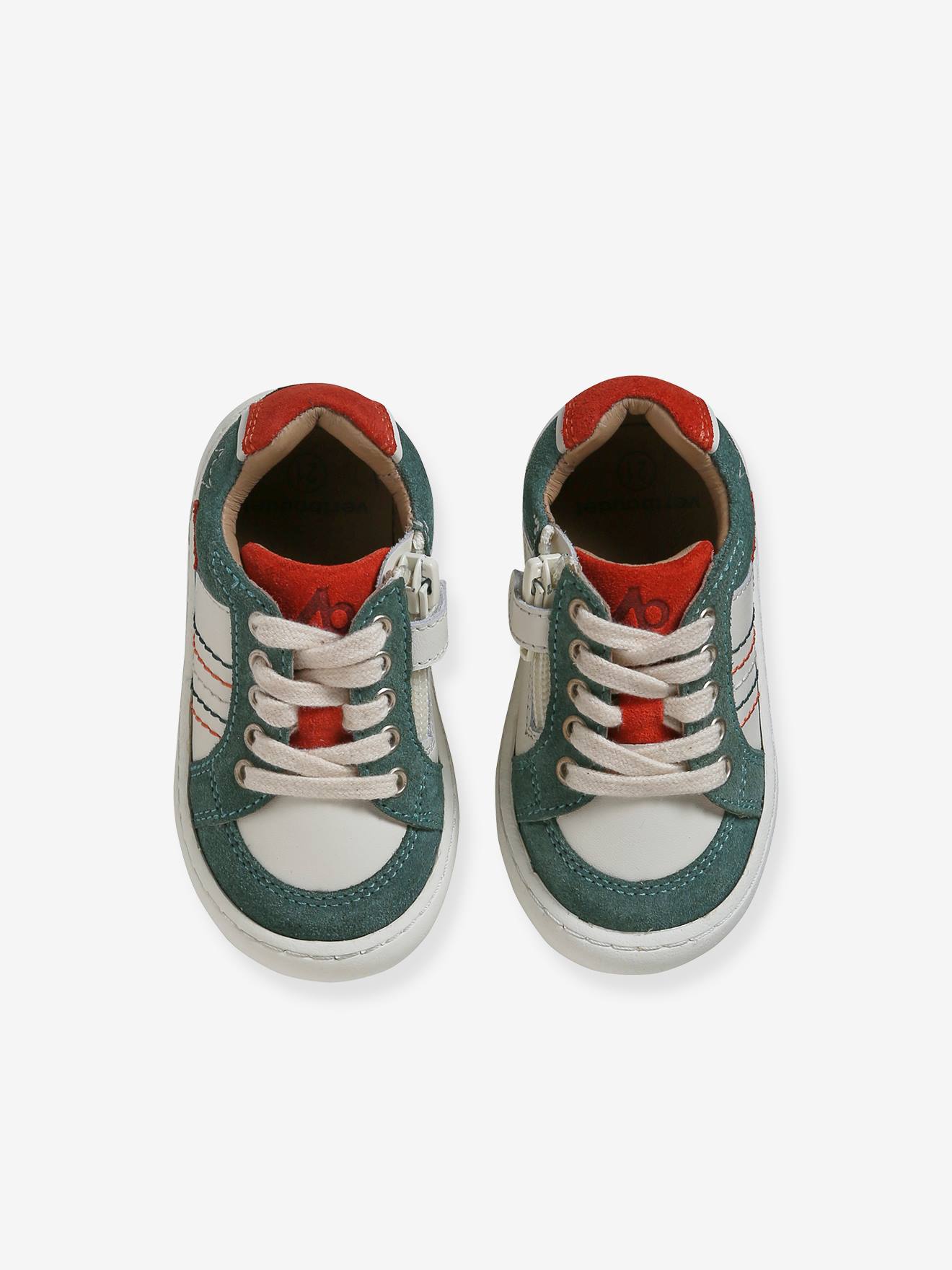 Thumbnail - Baby Sneakers mit Reißverschluss creme