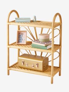 Kinderzimmer-Aufbewahrung-Regale & Bücherregale-Kinderzimmer Regal mit 3 Böden, Rattan BOHO