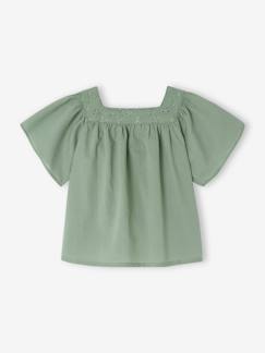 Babymode-Baby Bluse mit Lochstickerei