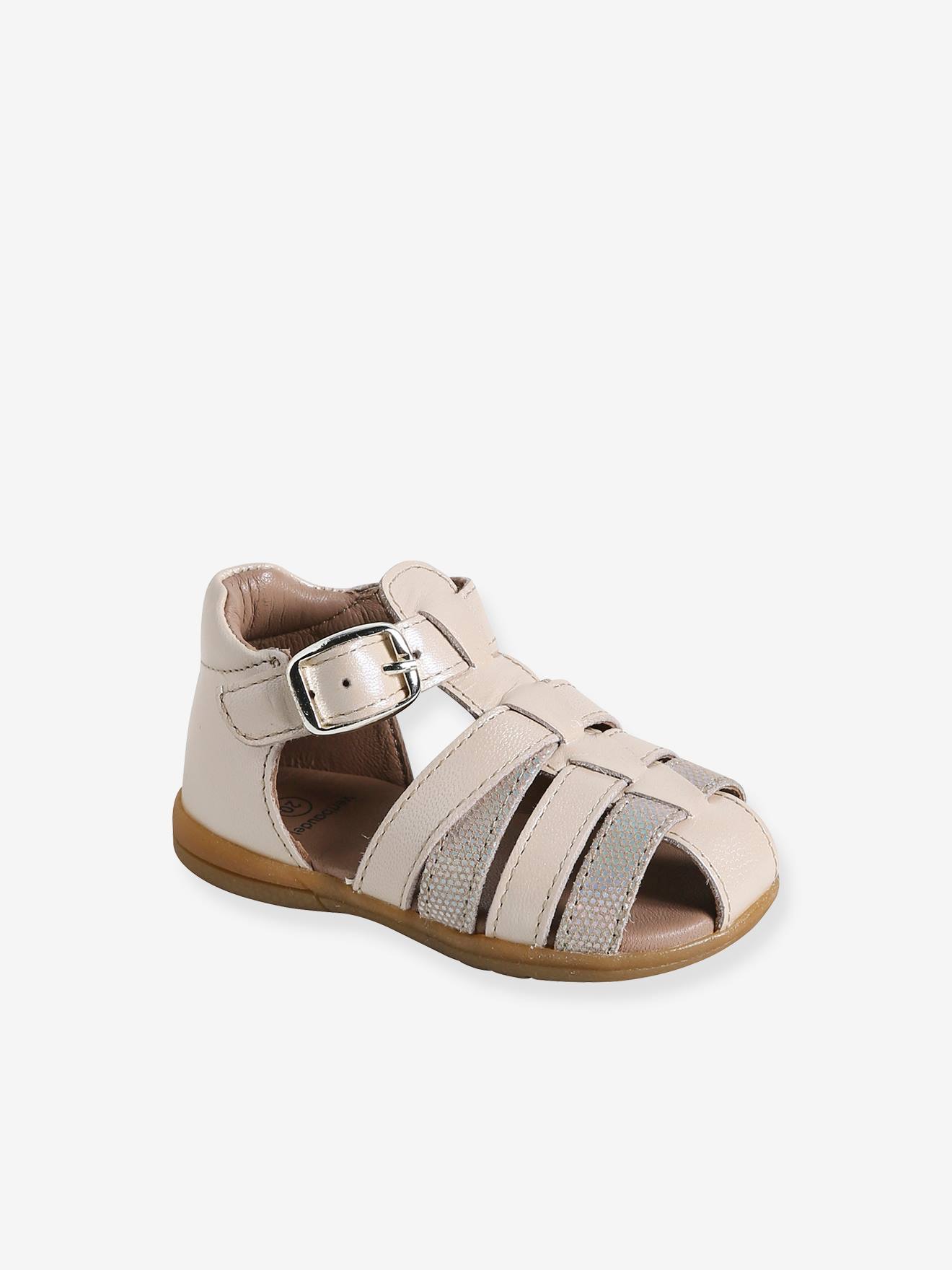 Baby Leder-Lauflernsandalen