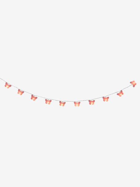 Lichterkette 'Schmetterlinge', Lichtergirlande - rosa - 3