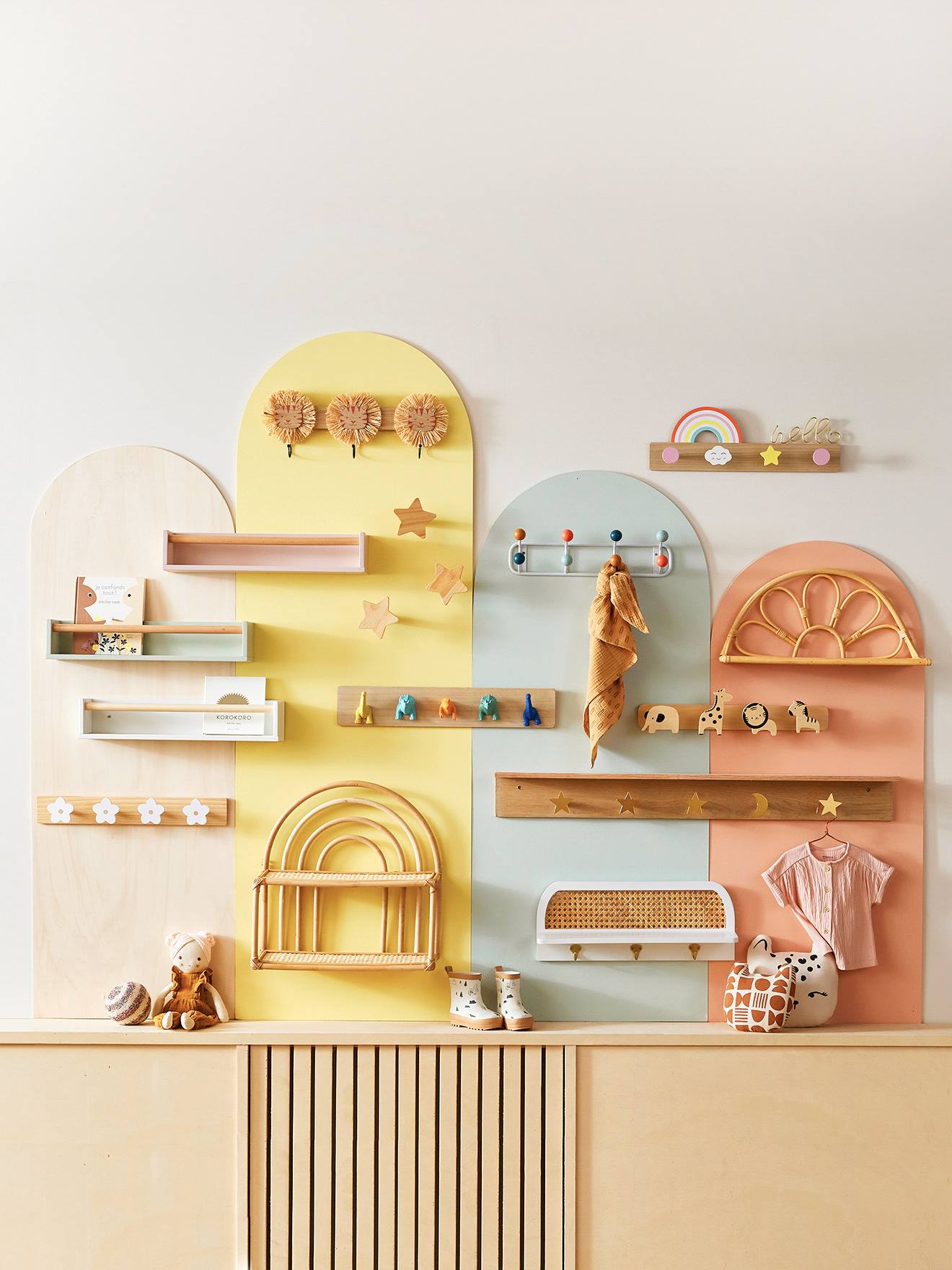 Thumbnail - Kinderzimmer Wandgarderobe SIXTIES