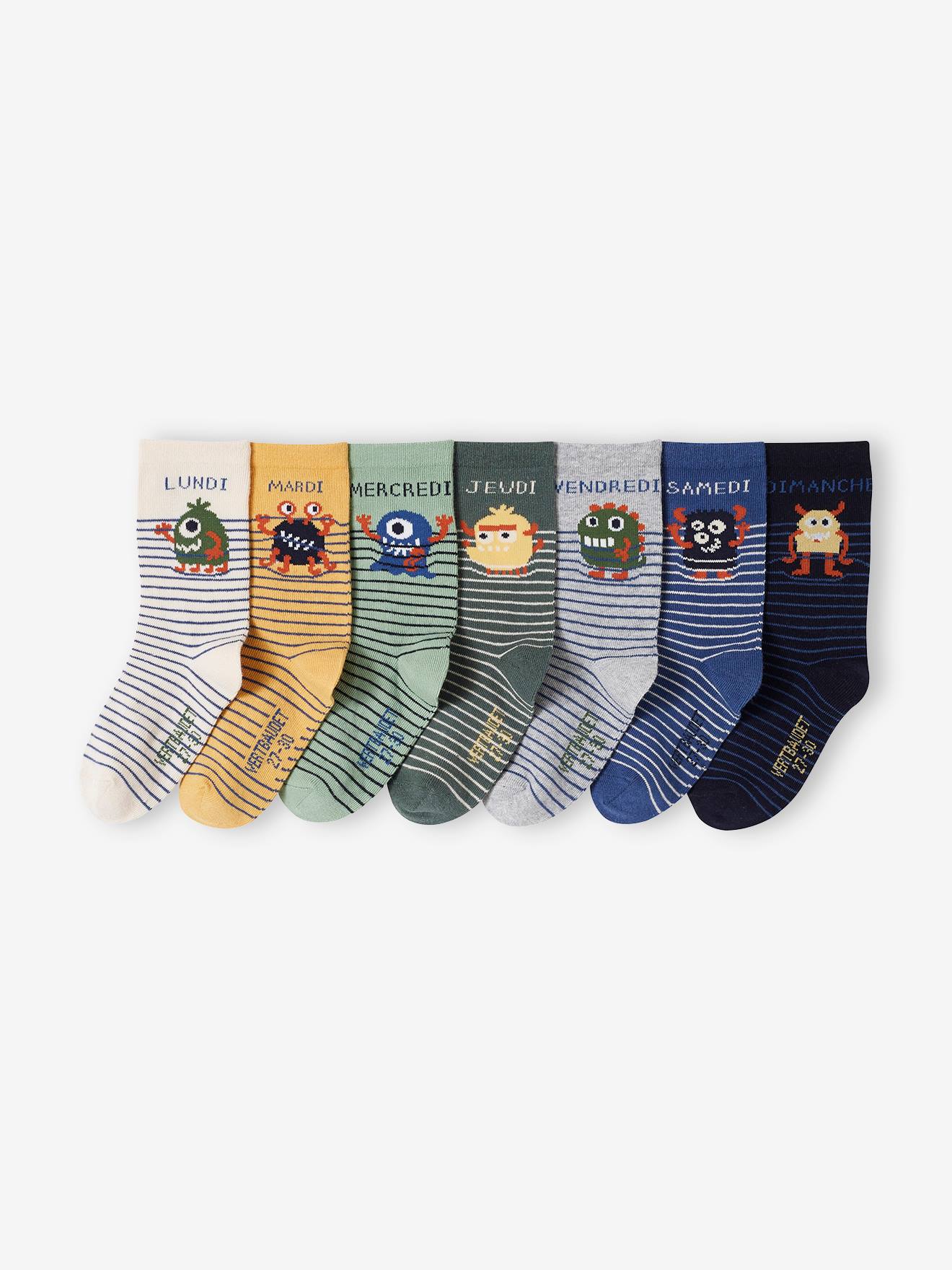 7er-Pack Kinder Socken mit Monster