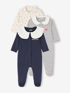 Babymode-Strampler & Schlafanzüge-3er-Pack Baby Strampler aus Interlock HERZ