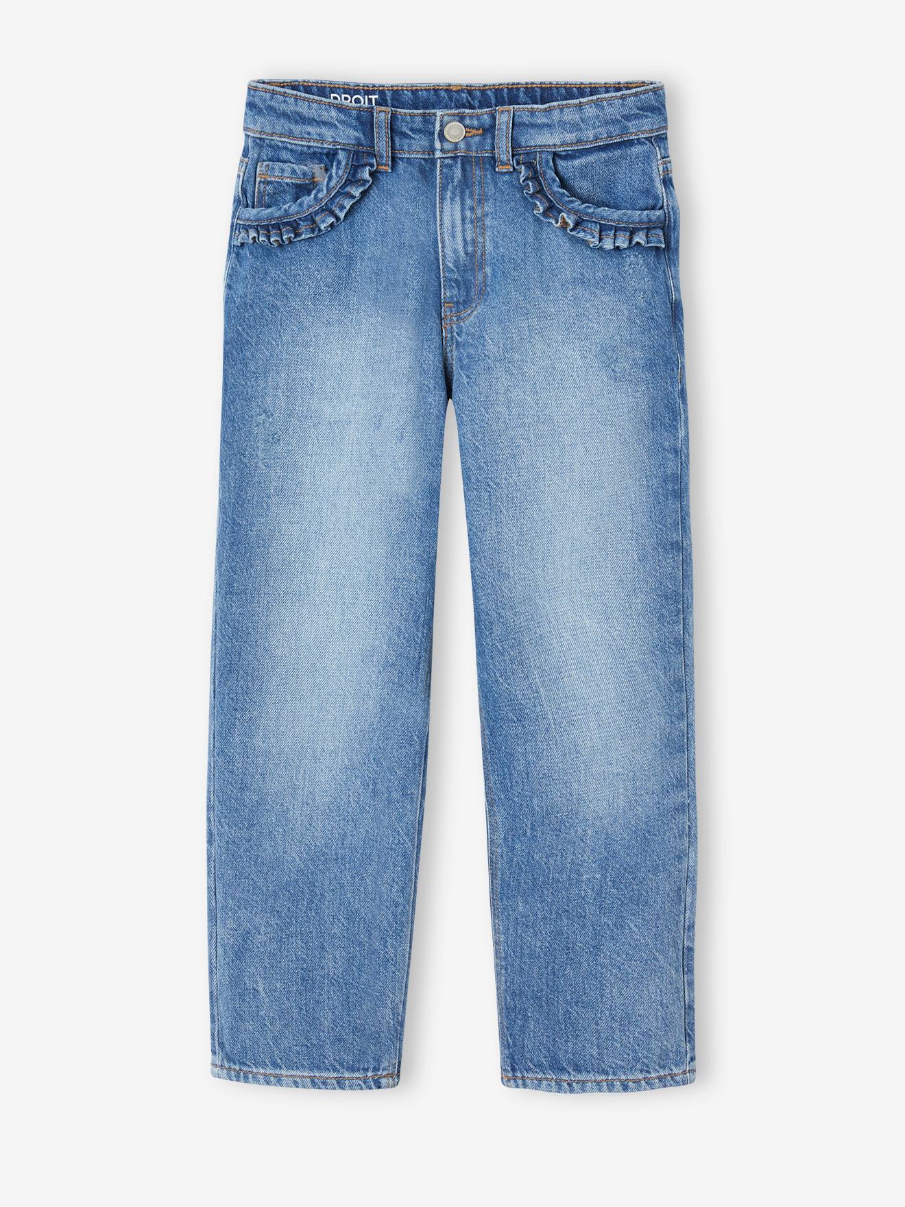 Gerade Mädchen Jeans