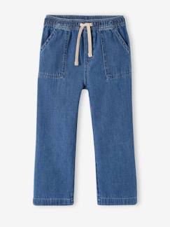 Maedchenkleidung-Hosen-Mädchen Loose-fit-Jeans mit Dehnbund Oeko-Tex