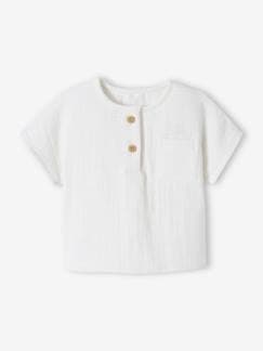 Babymode-Shirts & Rollkragenpullover-Baby Henley-Shirt, personalisierbar