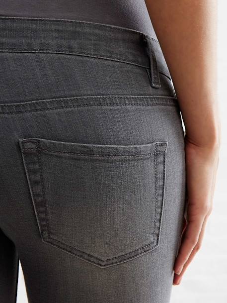 Umstands Slim-Fit-Jeans, Schrittl. 85 cm - dark blue+grau+schwarz - 25