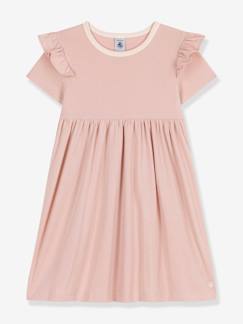 Maedchenkleidung-Kleider-Geripptes Mädchen Sommerkleid PETIT BATEAU