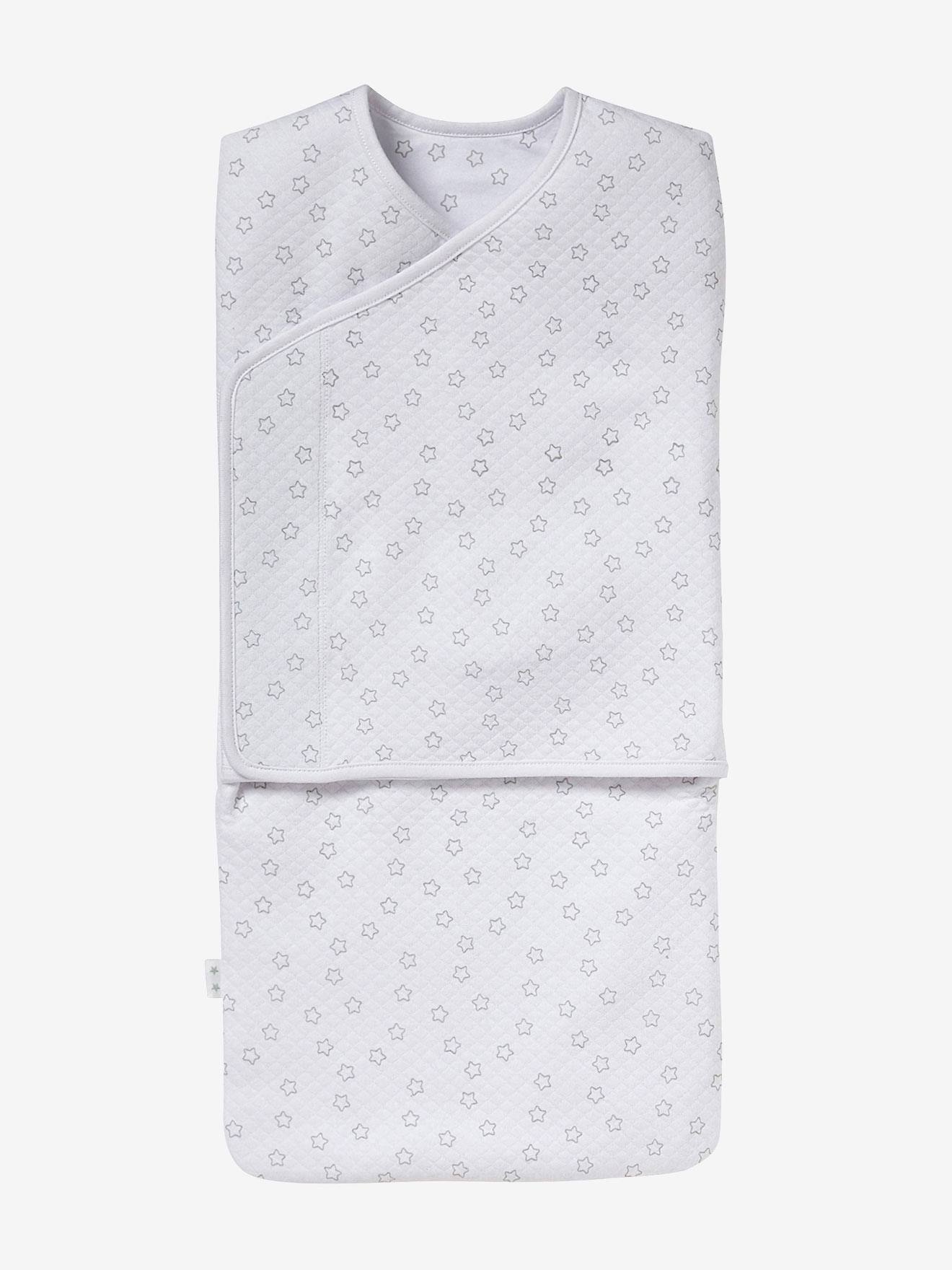 Pucksack für Babys, Einschlagdecke weiß sterne von vertbaudet Unisex ONE SIZE