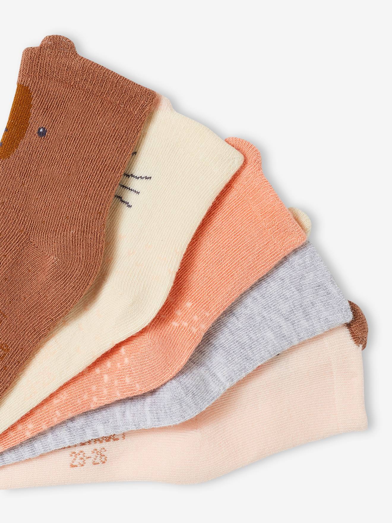 Thumbnail - 5er-Pack Baby Socken mit Tieren