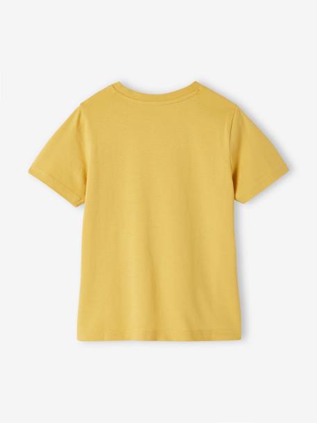 Jungen T-Shirt mit Schriftzug oder Print BASIC Oeko-Tex - aqua+gelb+königsblau+mintgrün+nachtblau+salbeigrün+weiß - 6