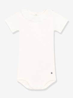 Baby Kurzarm-Body mit Kragen PETIT BATEAU, Bio-Baumwolle  [numero-image]