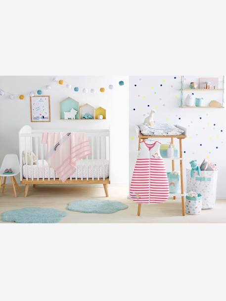 Kinderzimmer 3er-Set Wandregale in Hausform, Setzkasten - nachtblau+moosgrün+gelb+rosa+türkis+weiß+gelb - 13