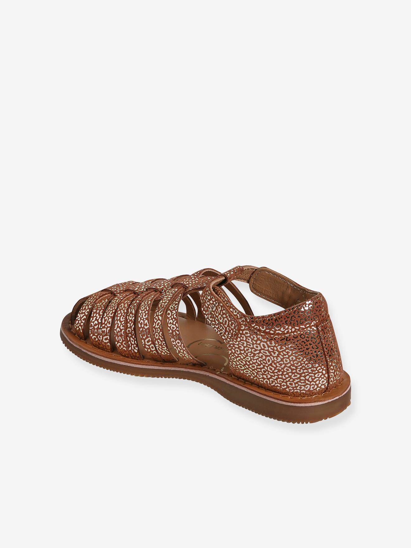 Thumbnail - Kinder Riemchen-Sandalen mit Anziehtrick ocker