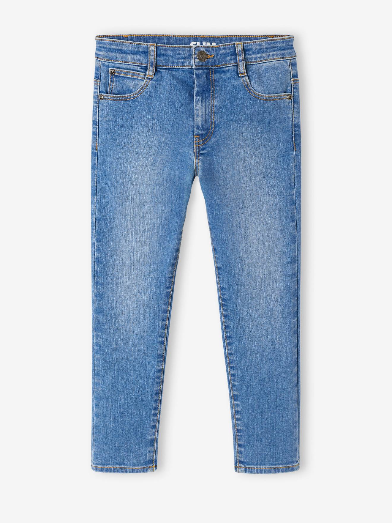 Jungen Slim-Fit-Jeans Hüftweite COMFORT Bundweite verstellbar