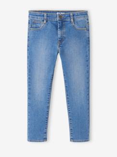 Jungen Slim-Fit-Jeans WATERLESS, Hüftweite COMFORT Oeko-Tex, Bundweite verstellbar  [numero-image]