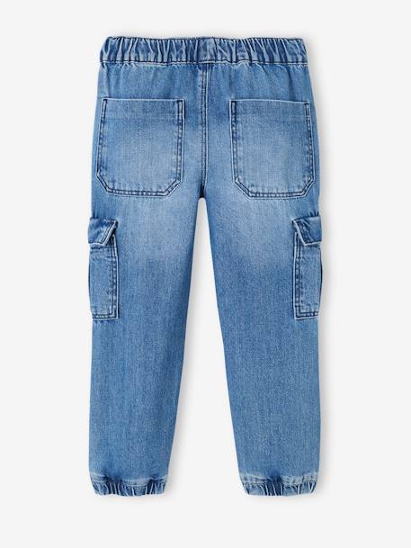 Jungen Cargo-Jeans mit Dehnbund OEKO-TEX®, Bundweite verstellbar blue stone+double stone 4