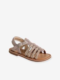 Kinderschuhe-Kinder Riemchen-Sandalen mit Anziehtrick