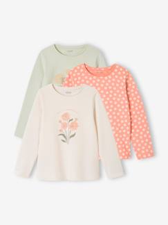 Maedchenkleidung-Shirts & Rollkragenpullover-3er-Pack Mädchen Shirts BASIC