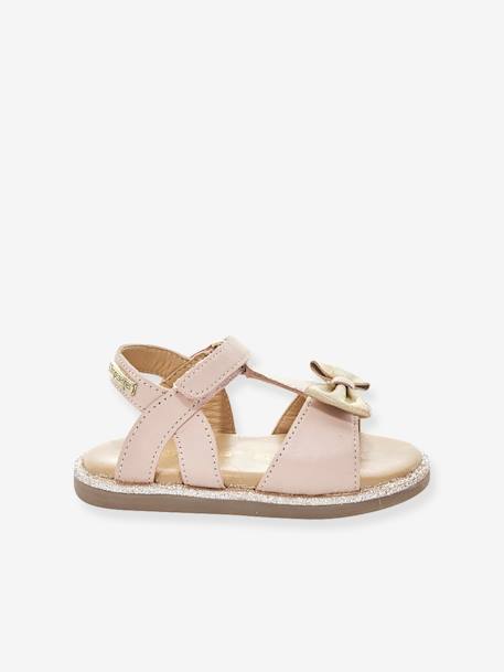 Baby Klett-Sandalen Izorro LES TROPEZIENNES PAR M. BELARBI beige golden+rosa 5