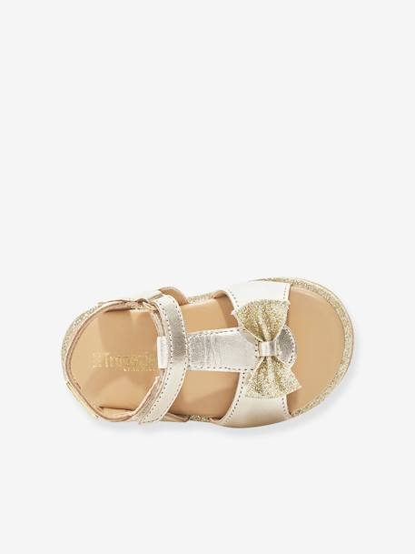 Baby Klett-Sandalen Izorro LES TROPEZIENNES PAR M. BELARBI beige golden+rosa 3