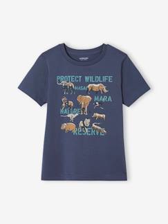 Jungenkleidung-Jungen T-Shirt mit Recycling-Baumwolle Tiermotive