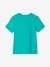 Jungen T-Shirt mit Schriftzug oder Print BASIC Oeko-Tex - aqua+gelb+königsblau+mintgrün+nachtblau+salbeigrün+weiß - 13