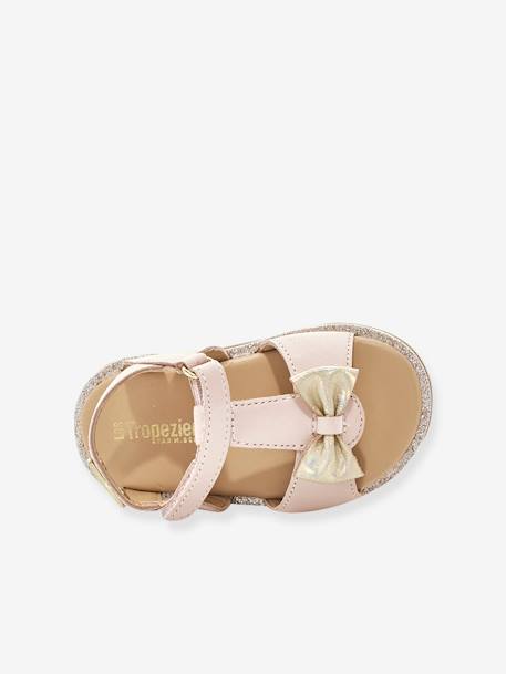 Baby Klett-Sandalen Izorro LES TROPEZIENNES PAR M. BELARBI beige golden+rosa 6