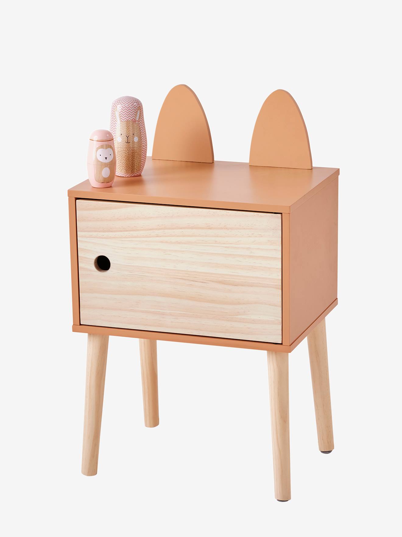 Thumbnail - Kinderzimmer Nachttisch mit Fuchsohren FOXY aus Holz