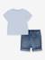 Jungen-Set: T-Shirt & Shorts Levi's - himmelblau - 2