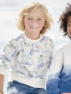 Jungen Sweatshirt mit Print & Recycling-Polyester  [numero-image]