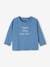 Baby Shirt aus Bio-Baumwolle mit Message, personalisierbar - blau+wollweiß - 1