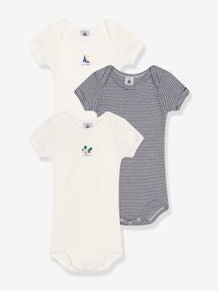 Babymode-Bodys-3er-Pack Baby Kurzarm-Bodys PETIT BATEAU